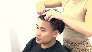 How to Perm your Hair at Home  Straight to Curly Hair  Mens Asian Perm [upl. by Flan]