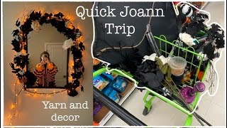 Vlog  Quick Joann Trip  Yarn and Decor [upl. by Chuch352]