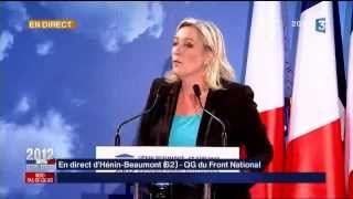 Discours de Marine Le Pen à HéninBeaumont [upl. by Micro]