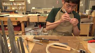 Violin Bow Rehair Live streaming test [upl. by Ruckman555]