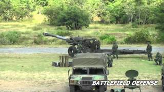 New M198 Live Firing ปืนใหญ่ทหารบก M198 ขนาด 155 มิลลิเมตร [upl. by Infeld]