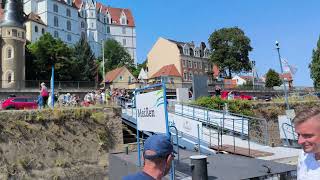 Dampfschifffahrt von Radebeul nach Meißen und Rückweg mit dem Fahrrad auf Elbradweg [upl. by Homerus]