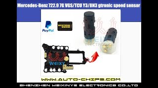 How to repair mercedesBenz 7229 7G VGSTCU Y38N3 gtronic speed sensor by WWWAUTOCHIPSCOM [upl. by Knah]