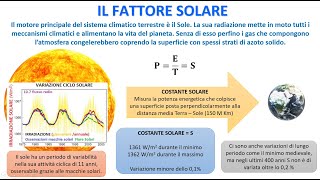 IL FATTORE SOLARE NEL CLIMA [upl. by Aubrette]