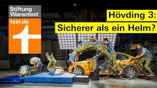 Hövding 3 AirbagFahrradhelm im Crashtest  wie sicher ist der AirbagHelm Stiftung Warentest [upl. by Ades]