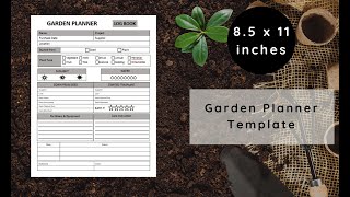 How to create Garden planner template 85 x 11 inches with powerpoint [upl. by Rafaela]