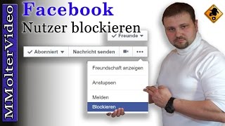 Facebook  Nutzer blockieren So geht´s von MMolterVideo [upl. by On]