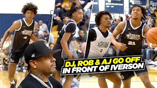 DJ Wagner Rob Dillingham amp AJ Johnson GO OFF In Front of Allen Iverson [upl. by Ioyal691]