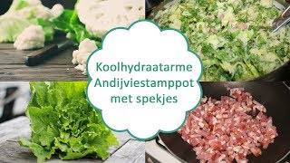 Koolhydraatarme Andijviestamppot met spekjes [upl. by Ullund145]