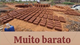 como fazer tijolo de barro baixo custo [upl. by Robins]