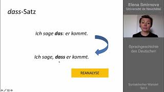 Syntaktischer Wandel Teil II [upl. by Gentille]