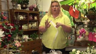 Floral Arrangements  How to Make Floral Bows [upl. by Oderfigis]