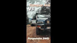 💥 Ruta OFF ROAD  Furgoneta tracción 4x4 Vs Camper 2wd todoterreno ⚙️ Pirineo SHORT CORTO [upl. by Abbotson]