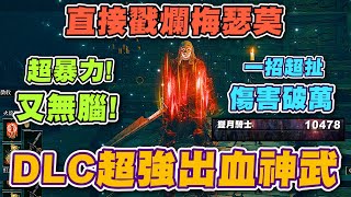 【艾爾登法環DLC】教你如何打造DLC超強出血神武 搭配完美戰灰一招傷害破萬 無腦戳爛封面王梅瑟莫｜鮮血徵收｜劍型長矛｜黃金樹幽影｜ [upl. by Abdulla]