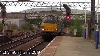 ROG 37611 Pegasus amp CapTrain EMD Class 66 6601 0Z43 Passing Guide Bridge 20th August 2018 [upl. by Zetrac719]