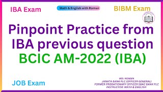 Pinpoint Practice from IBA previous question [upl. by Ettenwad345]