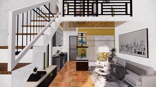 Inspirasi Desain Rumah Minimalis 3 Kamar 4x8 Di Jamin Hemat Biaya [upl. by Revlis]