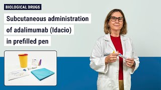 Subcutaneous administration of adalimumab Idacio in prefilled pen [upl. by Killarney416]