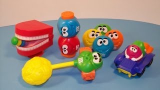 1997 BURGER KING MampMs MINIS SET OF 5 FULL COLLECTION MEAL TOYS VIDEO REVIEW [upl. by Chloe554]