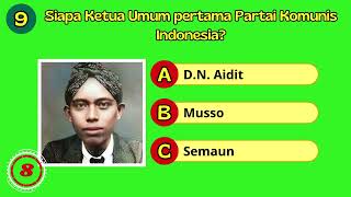 KUIS ENAM MENIT SEJARAH INDONESIA Pt1  Uji Pengetahuanmu dengan Pertanyaan Menarik [upl. by Mathias349]