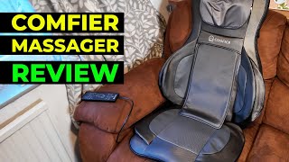 Comfier Shiatsu Neck and Back Massager Review So many functions [upl. by Enomed]