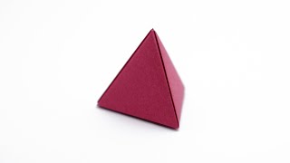 ORIGAMI TETRAHEDRON Jo Nakashima  Deltahedron [upl. by Icram110]