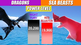 How To Train Your Dragon and Sea Beast Power Comparison  SPORE [upl. by Bekah]