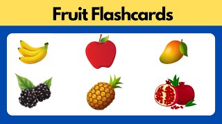 Fruit Flashcards for Toddlers [upl. by Irehc]