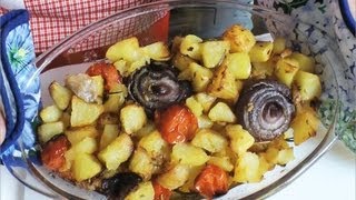 Pieczone ziemniaki patate alla burina [upl. by Yrokcaz]