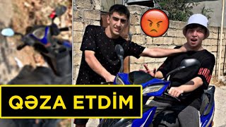 İLK DƏFƏ MOPED SÜRMƏYİ ÖYRƏNDİM  VURDUM  Zevs [upl. by Nana563]