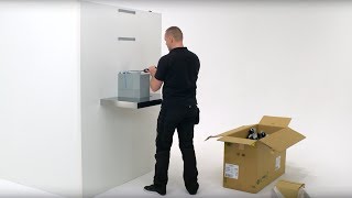 How to install your AEG Rectangular Hood  Wall installation [upl. by Yralih783]