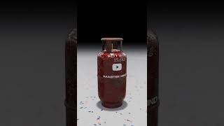 How LPG Gas Cylinder Blast 3danimations shorts 3d [upl. by Fang251]