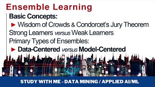 Data Mining  Applied AI Ensemble Learning  Wisdom of the crowd Jury theorem  study with me [upl. by Eruot]