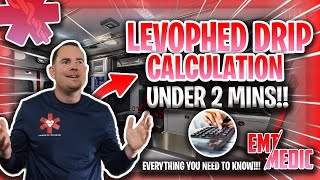 Levophed drip calculation [upl. by Airdnaxela]