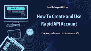 How To Create and Use Rapid API Account [upl. by Aerda]