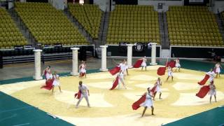 Mandeville High School Winterguard Championships Competition [upl. by Ekle]