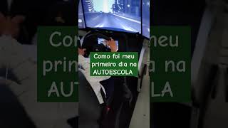 Como é uma aula no simulador de carro da AUTOESCOLA youtube shorts automobile [upl. by Lock]