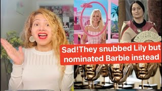 Sad Bafta 2024 Nominations Reaction they Snubbed Lily Gladstone nominated Barbie Margot Robbie [upl. by Janine]