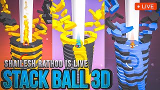 Shailesh Rathod is Live 🔴 Stack Ball 3D 🏀  stackbounce short ytshorts [upl. by Arriat]