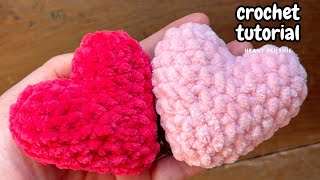 Easy Amigurumi Heart Tutorial Crochet A Beginnerfriendly Plushie [upl. by Soluk438]