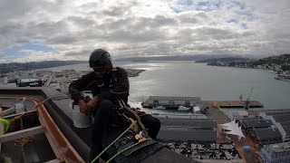 ROPE ACCESS WINDOW CLEANING WORK [upl. by Prady]