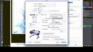 Photoshop CS6  Printing to a Canon iPF Printer  Mac [upl. by Lucic887]