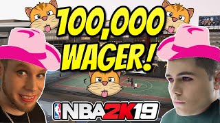 TroyDan vs Blaze BIGGEST 100000 WAGER NBA 2K19 [upl. by Branham]