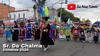 Chinelos acompañando al SR DE CHALMA  Tulyehualco 2024 [upl. by Phylis]