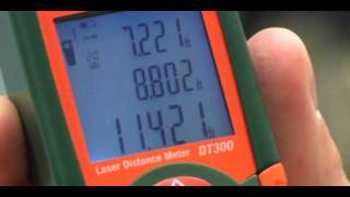 How to Use the Extech DT300 Laser Distance Meter [upl. by Gatian]