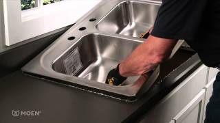 Howto Install a Stainless Steel DropIn Sink  Moen Installation Video [upl. by Millar184]