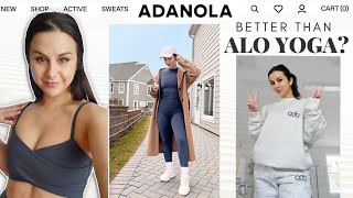 ALO YOGA IS IN TROUBLE ADANOLA TRY ON HAUL REVIEW  ADANOLA LEGGINGS activewear [upl. by Anneh141]