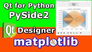 PySide2 Qt for Python Matplotlib Qt Designer [upl. by Ajax]