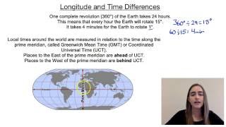 Longitude and Time Differences [upl. by Aicirt]