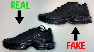 REAL VS FAKE NIKE AIR MAX PLUS  TUNED 1  TN SNEAKERS COMPARISON [upl. by Nims]